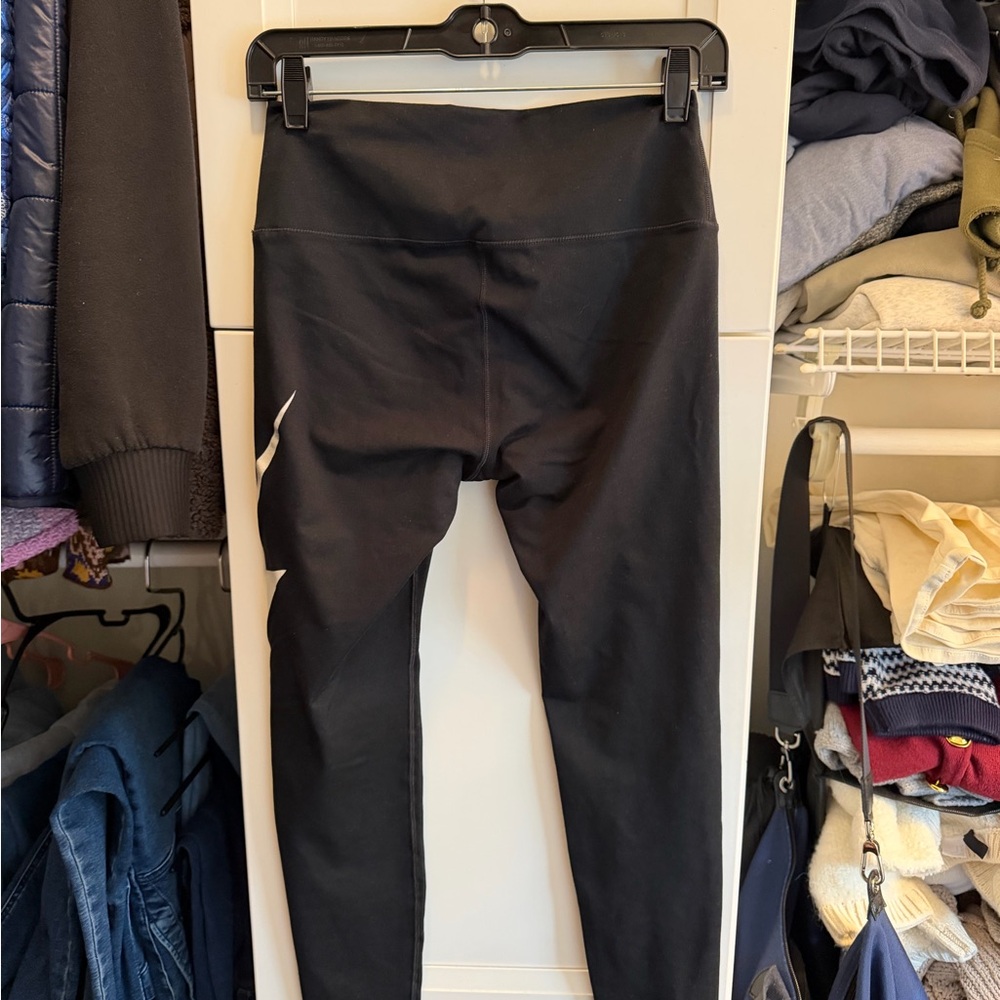 Aviator Nation High Rise Full Length Bolt Leggings M Black White - Picture 4 of 4